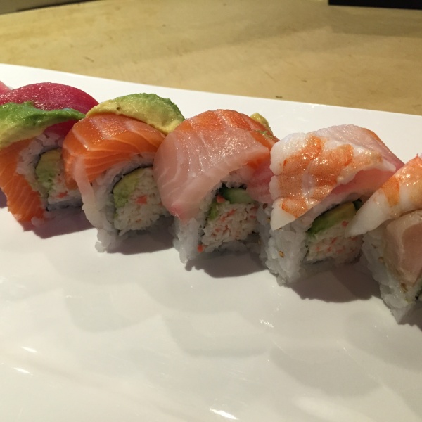 Order Rainbow Roll food online from Dono Sushi Cafe store, Chino on bringmethat.com