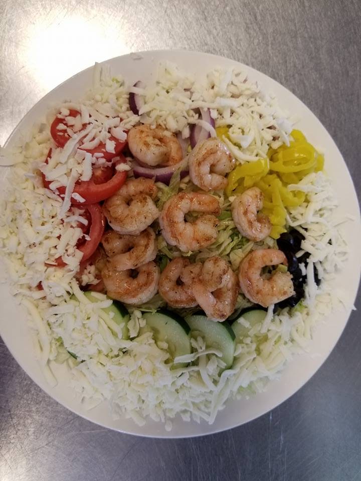 Order Grilled Shrimp Salad - Salad food online from Bella Italia Restaurant store, Hillsville on bringmethat.com