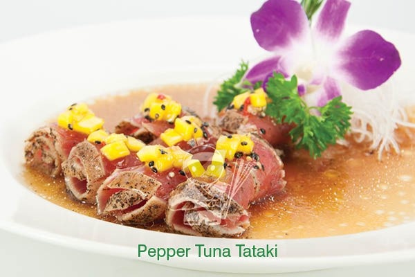 Order Pepper Tuna Tataki food online from Ichiban Japanese Restaurant store, Somerset on bringmethat.com