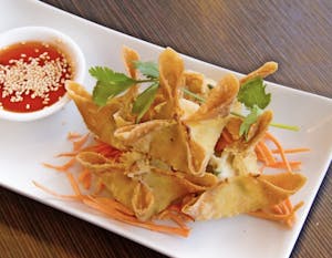 Order Crab Cream Cheese Rangoon (5) food online from Noodle Wave store, Dallas on bringmethat.com