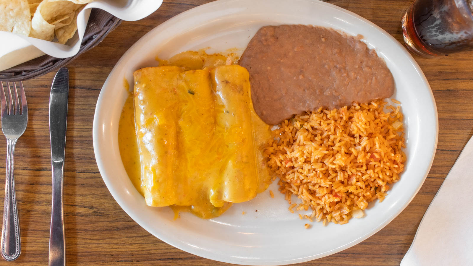 Order 31. Oueso Enchiladas food online from Casamia Mexican Restaurant & Bar store, Frisco on bringmethat.com