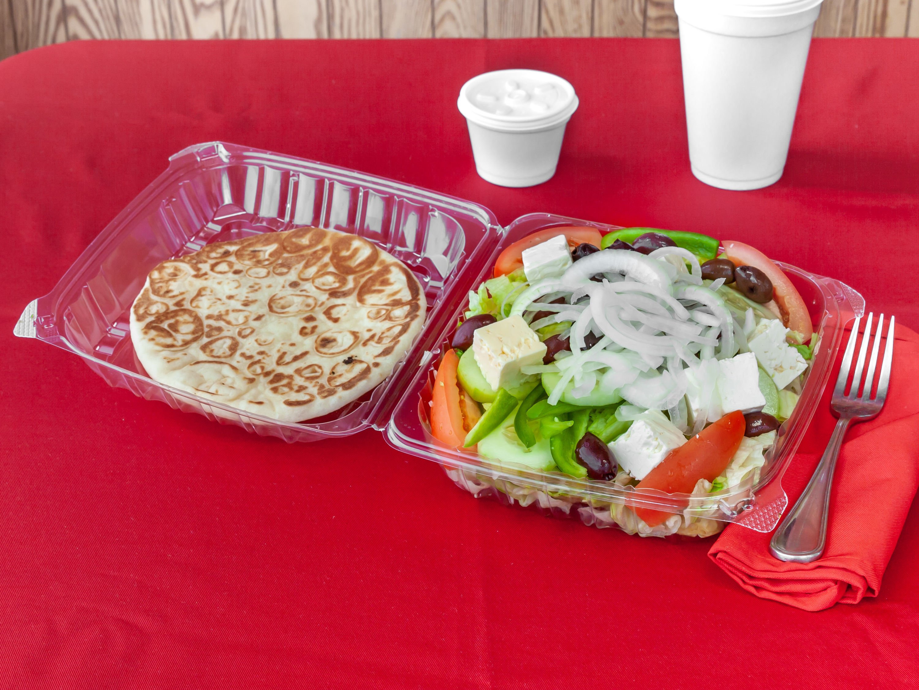 Order Greek Salad food online from Munchies gyros & pizza store, Chicago on bringmethat.com