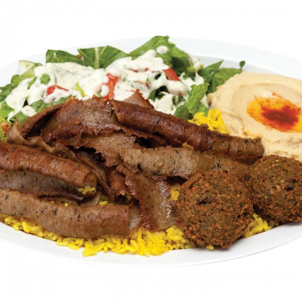 Order 6. Gyro Supreme Plate food online from Green Olive store, Compton on bringmethat.com