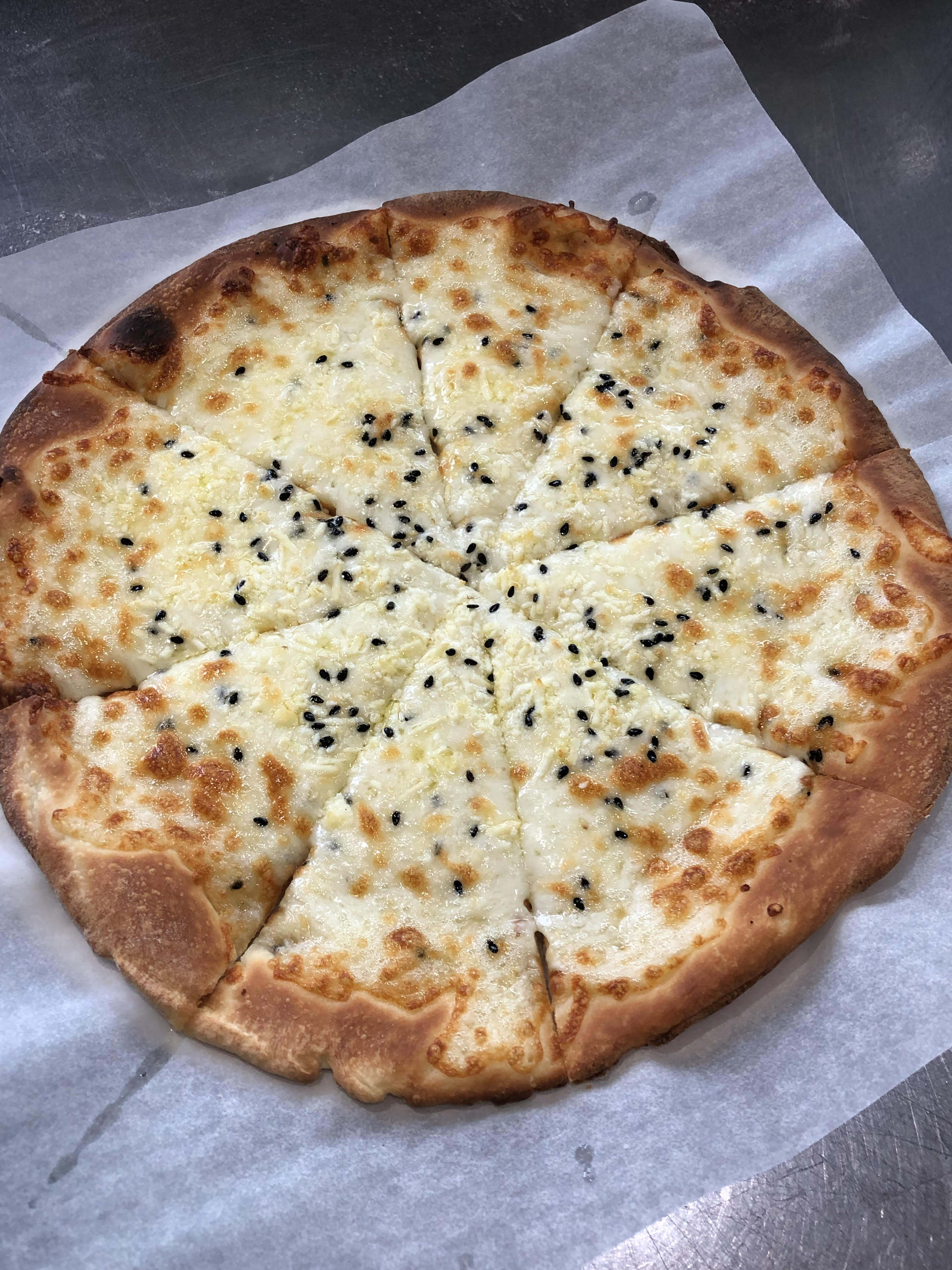 Order Dual Cheese Pizza food online from Gyro House store, Beaverton on bringmethat.com