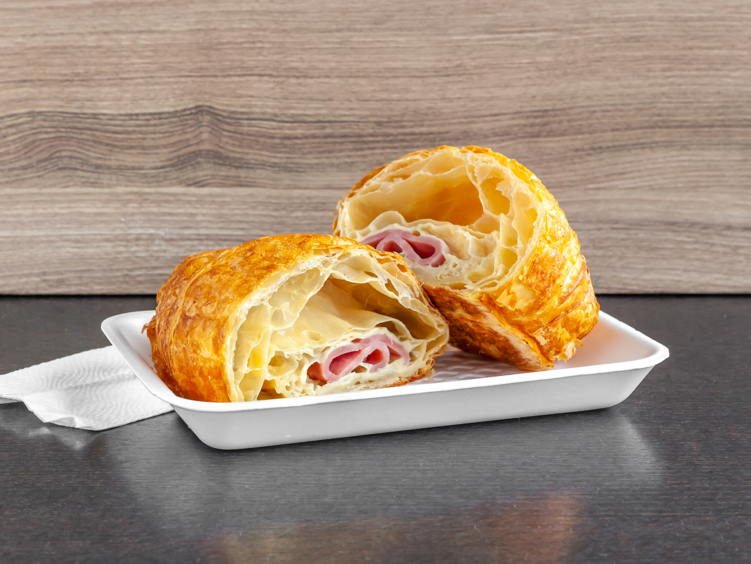 Order Ham & Cheese Croissant food online from Dc Donut Cafe store, Granada Hills on bringmethat.com