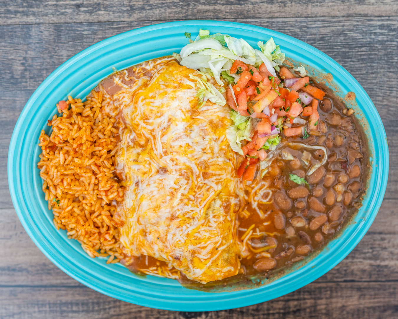 Order Traditional Filling Burrito food online from Chile Verde Cafe - Northwest store, Columbus on bringmethat.com