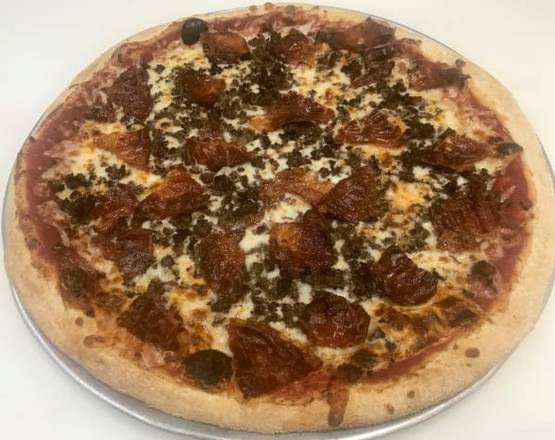 Order Bacon Cheeseburger Pizza food online from Cuzino Family Kitchen store, Middletown on bringmethat.com