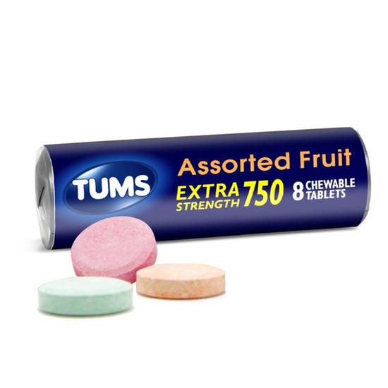 Order Tums Extra Strength Heartburn Relief Chewable Antacid Tablets food online from Exxon Food Mart store, Port Huron on bringmethat.com
