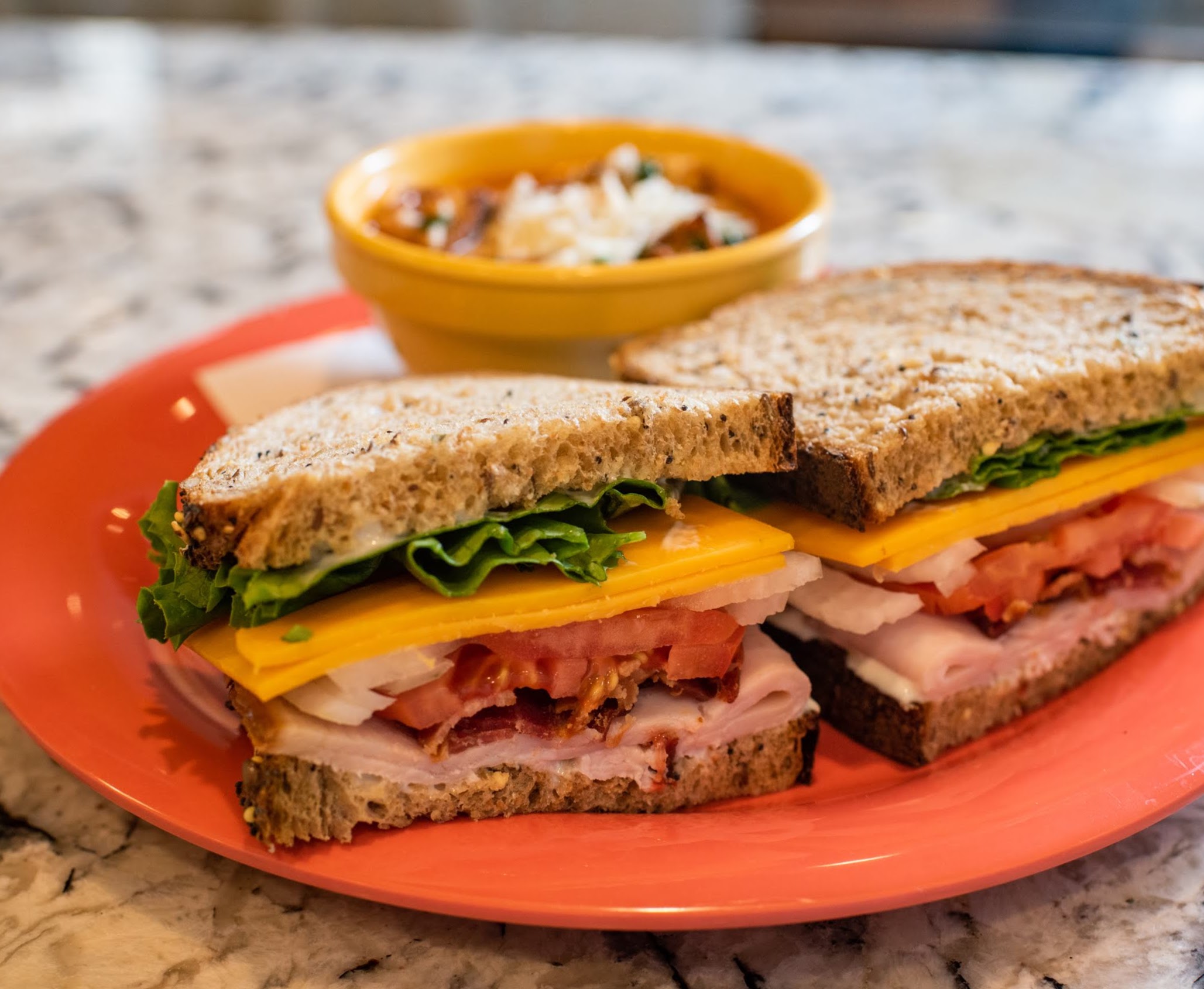 Order Smoked Turkey Sandwich food online from The Fickle Pickle store, Roswell on bringmethat.com