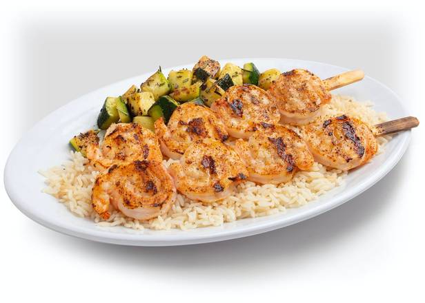 Order SHRIMP SKEWERS food online from California Fish Grill store, City of Industry on bringmethat.com