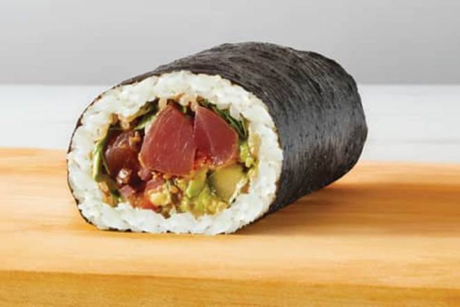 Order Spicy Ahi Tuna Roll food online from High Tech Burrito store, San Anselmo on bringmethat.com