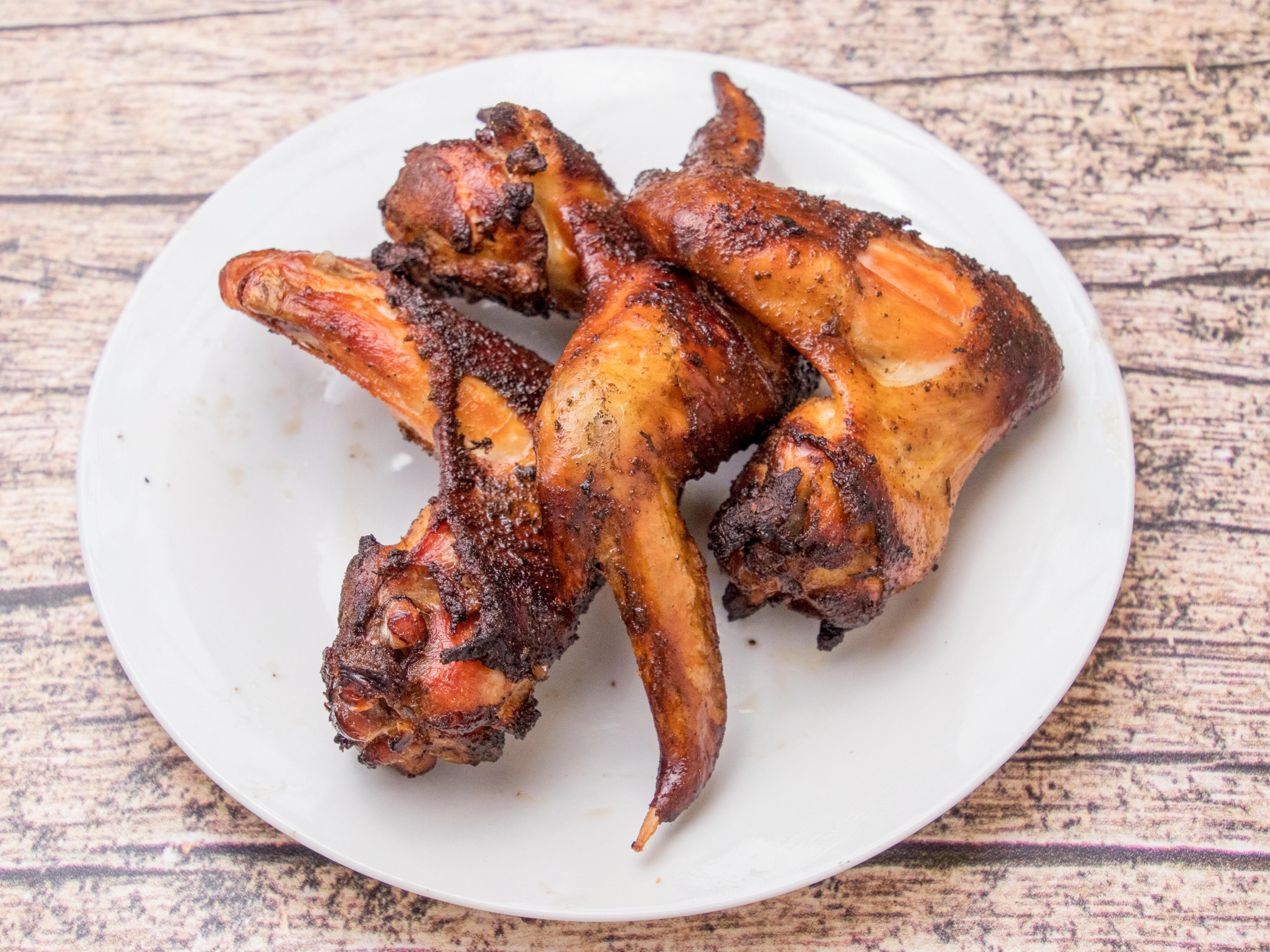 Order 3 Piece Whole Smoked Wings food online from Pork Snobs store, Kennesaw on bringmethat.com