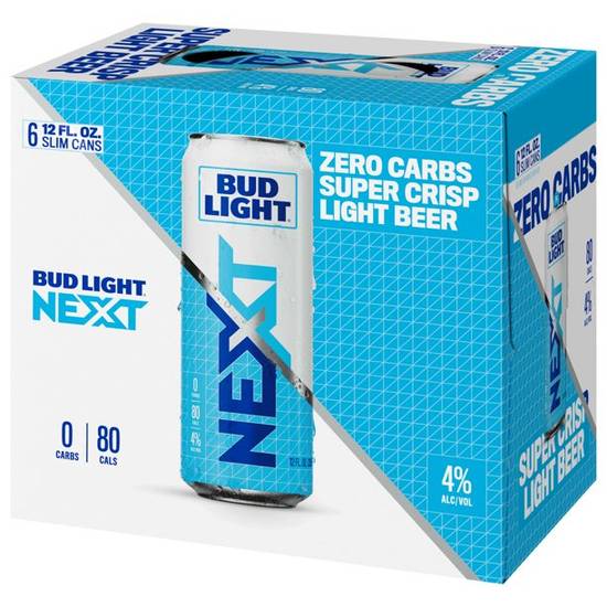 Order Bud Light Next Beer - Pack Of 6 food online from Red Roof Market store, Lafollette on bringmethat.com