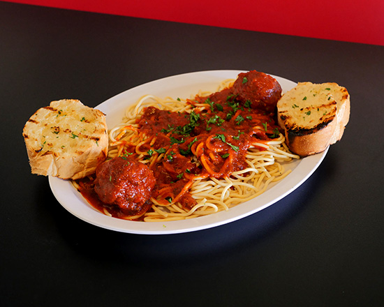 Order Spaghetti and Meatballs Dinner food online from Dino Italian Deli store, Apache Junction on bringmethat.com
