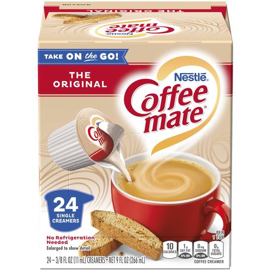 Order Nestle Coffee mate Original Liquid Coffee Creamer Singles, 24 Count food online from CVS store, BRYAN on bringmethat.com