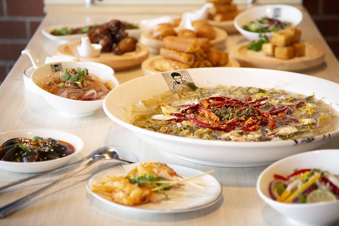 Order S Combo 小份特价套餐 food online from Buerjia Chinese Sauerkraut Fish store, Redmond on bringmethat.com