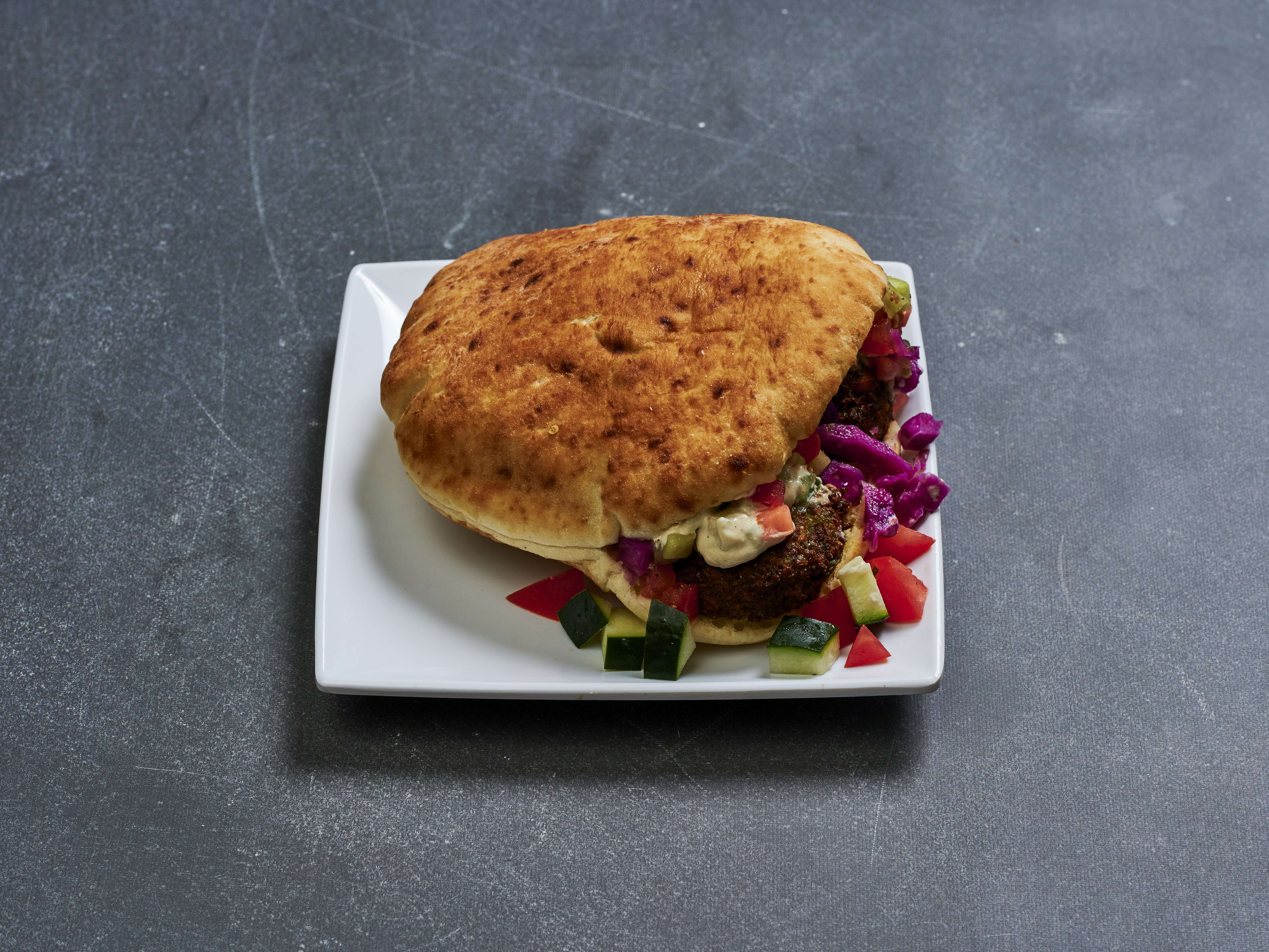 Order Falafel Egyptian Sandwich food online from Eggs & Plants store, Seattle on bringmethat.com