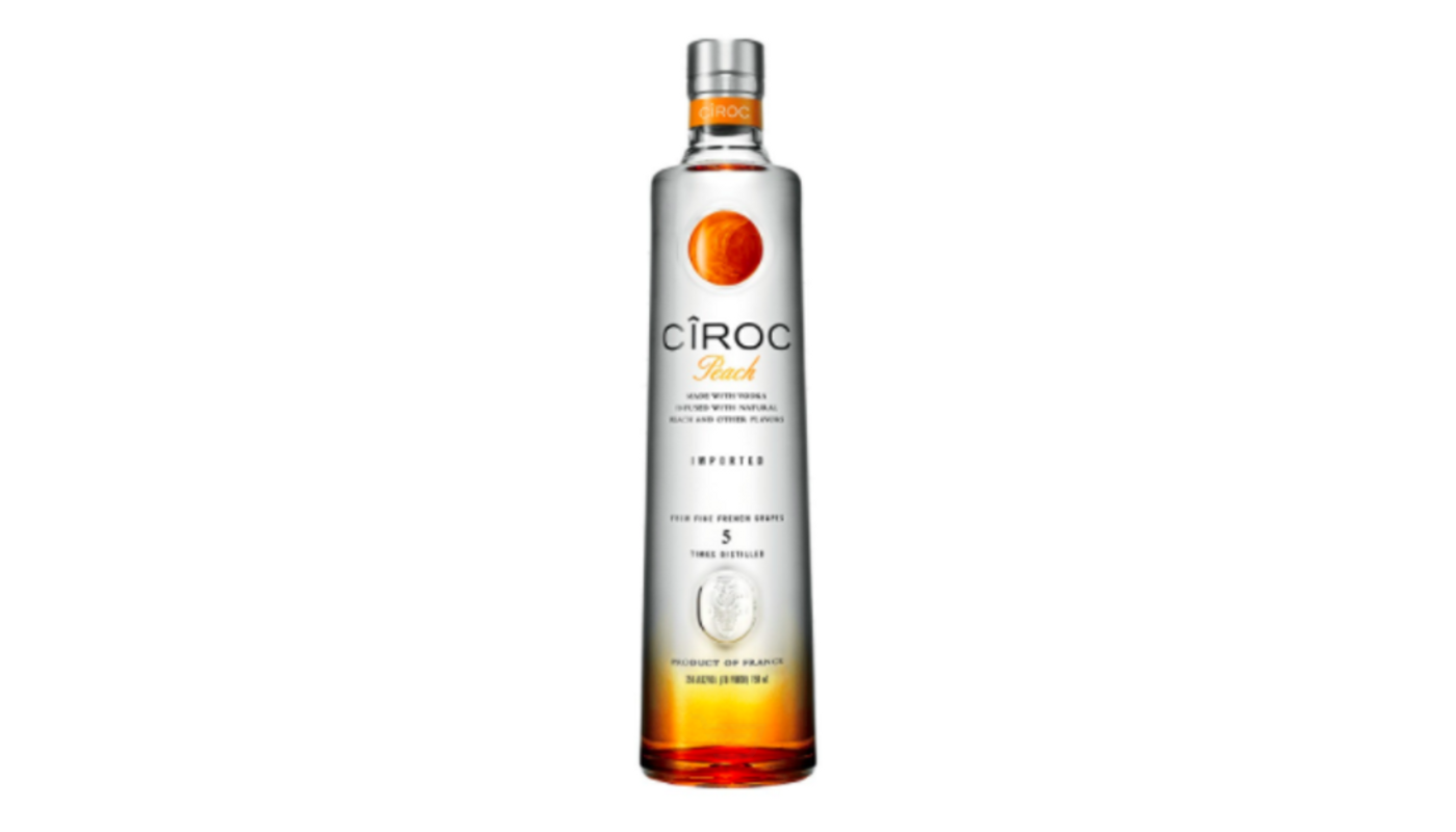 Order Ciroc Peach Vodka 750mL food online from Golden Rule Liquor store, West Hollywood on bringmethat.com