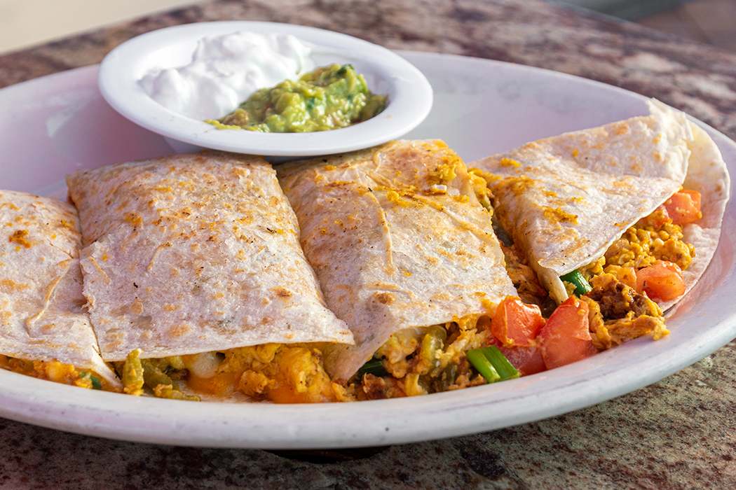 Order Breakfast Quesadilla food online from Cappy's Cafe store, Newport Beach on bringmethat.com