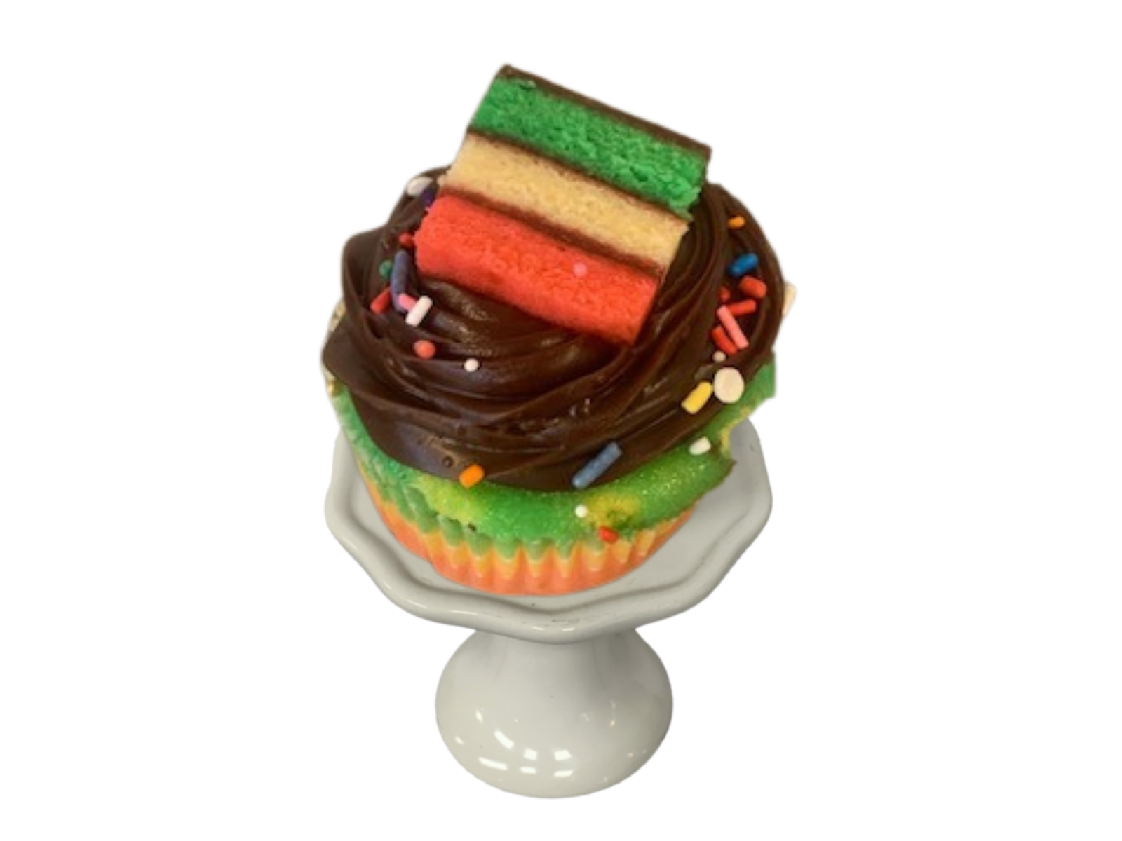 Order Rainbow Cupcake food online from Coccadotts Cake Shop store, Albany on bringmethat.com