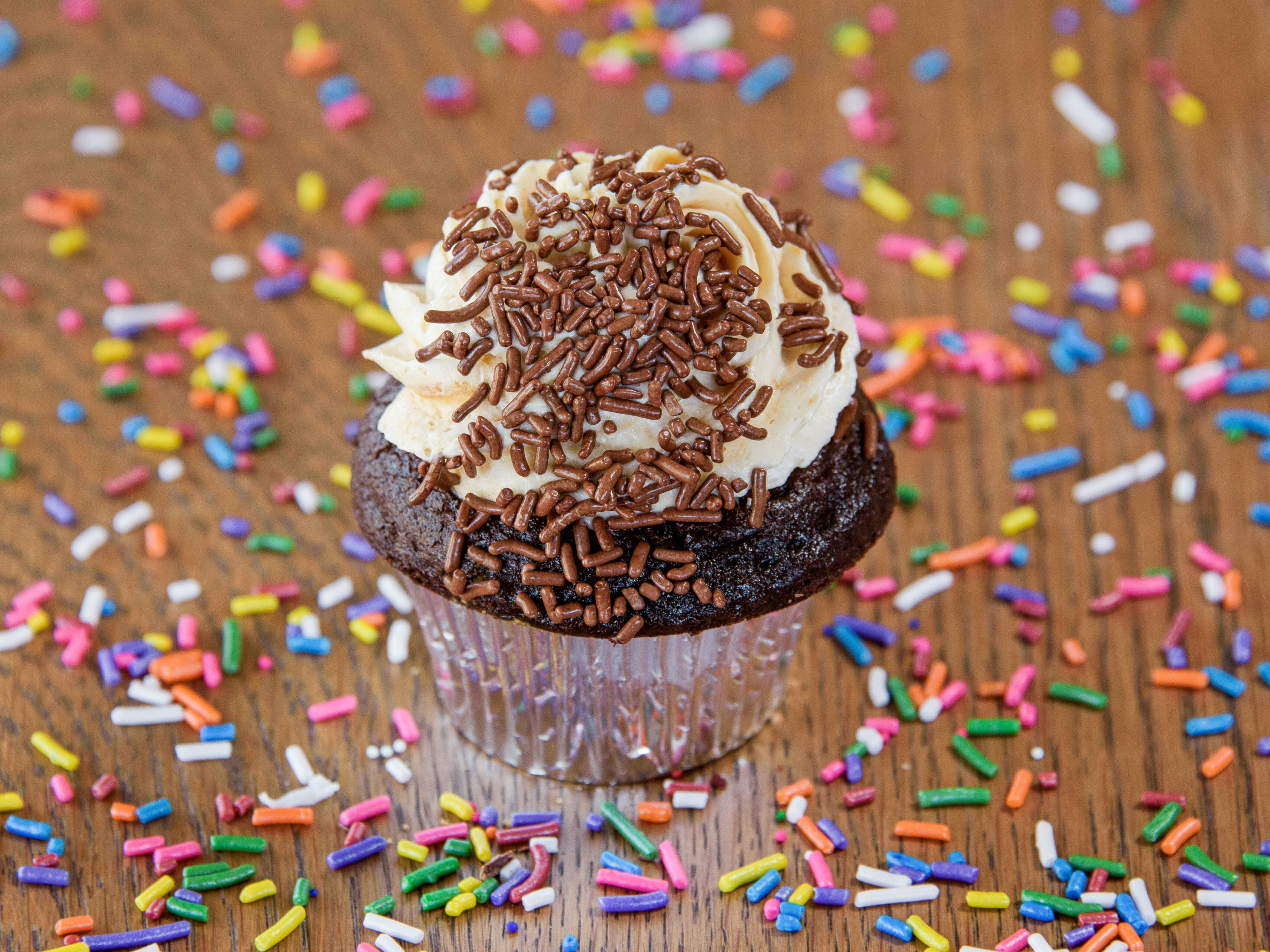 Order Peanut Butter Cupcake food online from Simply Cakes And Cupcakes store, Mission Viejo on bringmethat.com