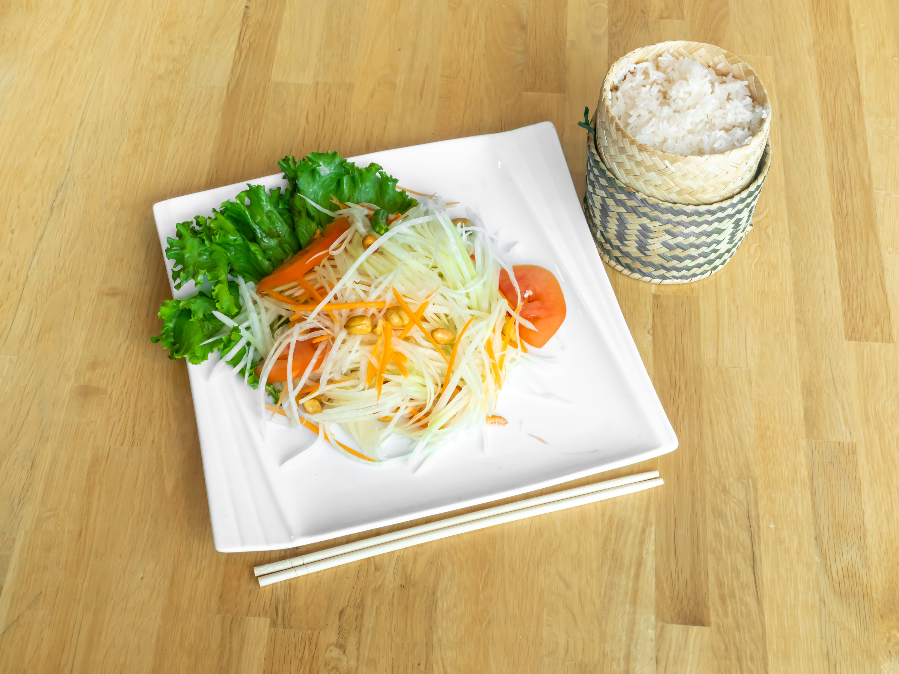 Order Som Tum Salad food online from Karta Thai store, Saint Paul on bringmethat.com