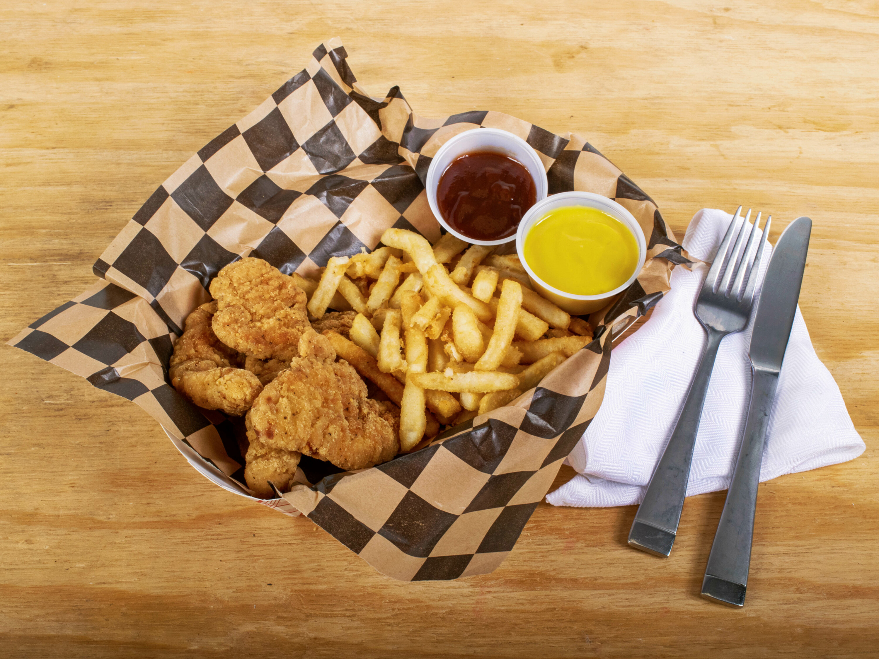 Order 4 Chicken Tenders with Fries food online from Zen Cafe store, Albany on bringmethat.com