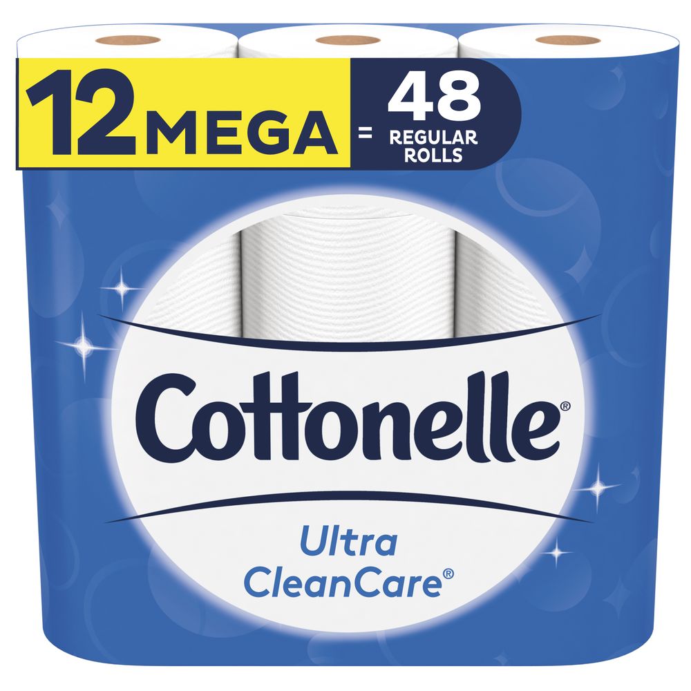 Order Cottonelle Ultra CleanCare Toilet Paper, Mega Rolls - 12 ct food online from Rite Aid store, CORNING on bringmethat.com