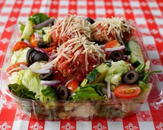 Order Meatball Salad food online from Punky's Pizza & Pasta store, Chicago on bringmethat.com