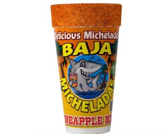 Order Baja Micheladas Cup Pineapple Mix food online from Windy City Liquor Market store, El Cajon on bringmethat.com