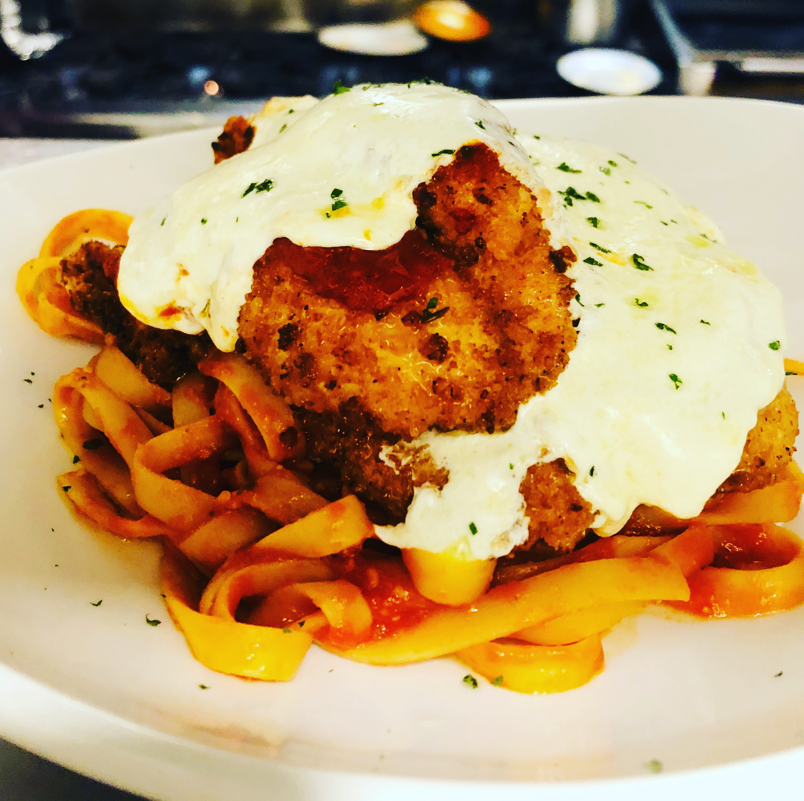 Order Chicken Parmesan  food online from Valsos Table & Bar store, Revere on bringmethat.com