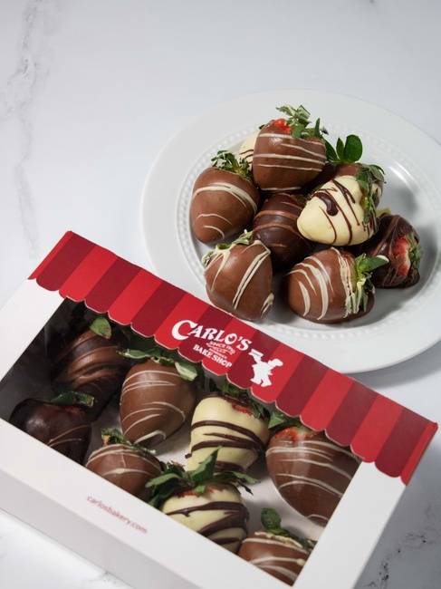 Order Chocolate-Dipped Strawberries Large Box food online from Carlo's Bakery store, Bethlehem on bringmethat.com