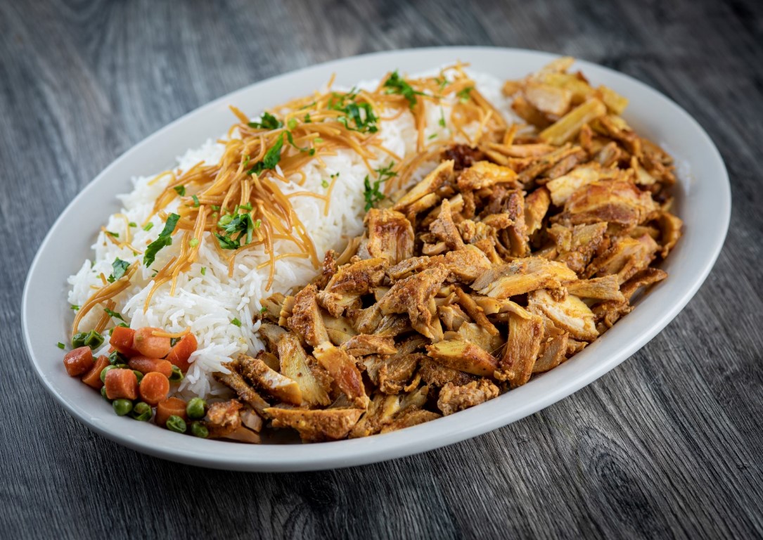 Order Chicken Shawarma Platter  food online from Spice And Fire Grill store, Morton Grove on bringmethat.com