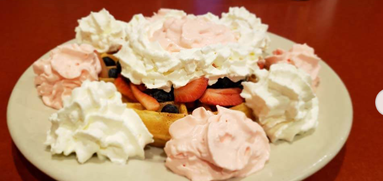 Order Golden Belgian Waffle food online from The Common Neighborhood Eatery store, Foxborough on bringmethat.com
