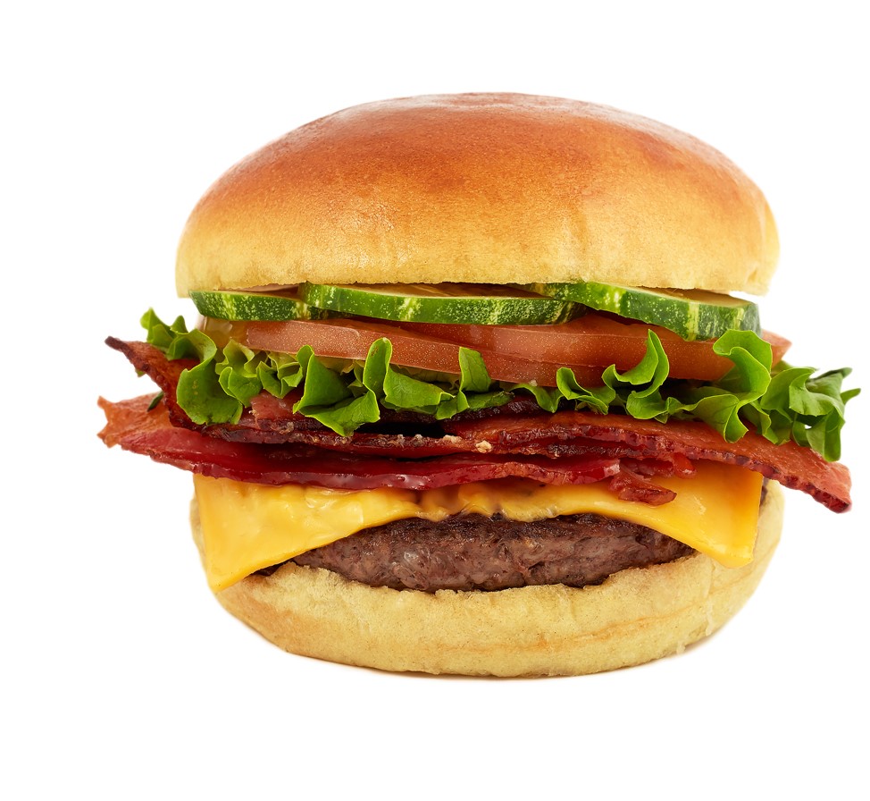 Order Bacon Tomato Burger food online from Mr Burger And More store, Donna on bringmethat.com