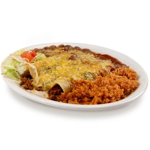 Order 3 Enchilada Platter food online from Twisters Montgomery store, Albuquerque on bringmethat.com