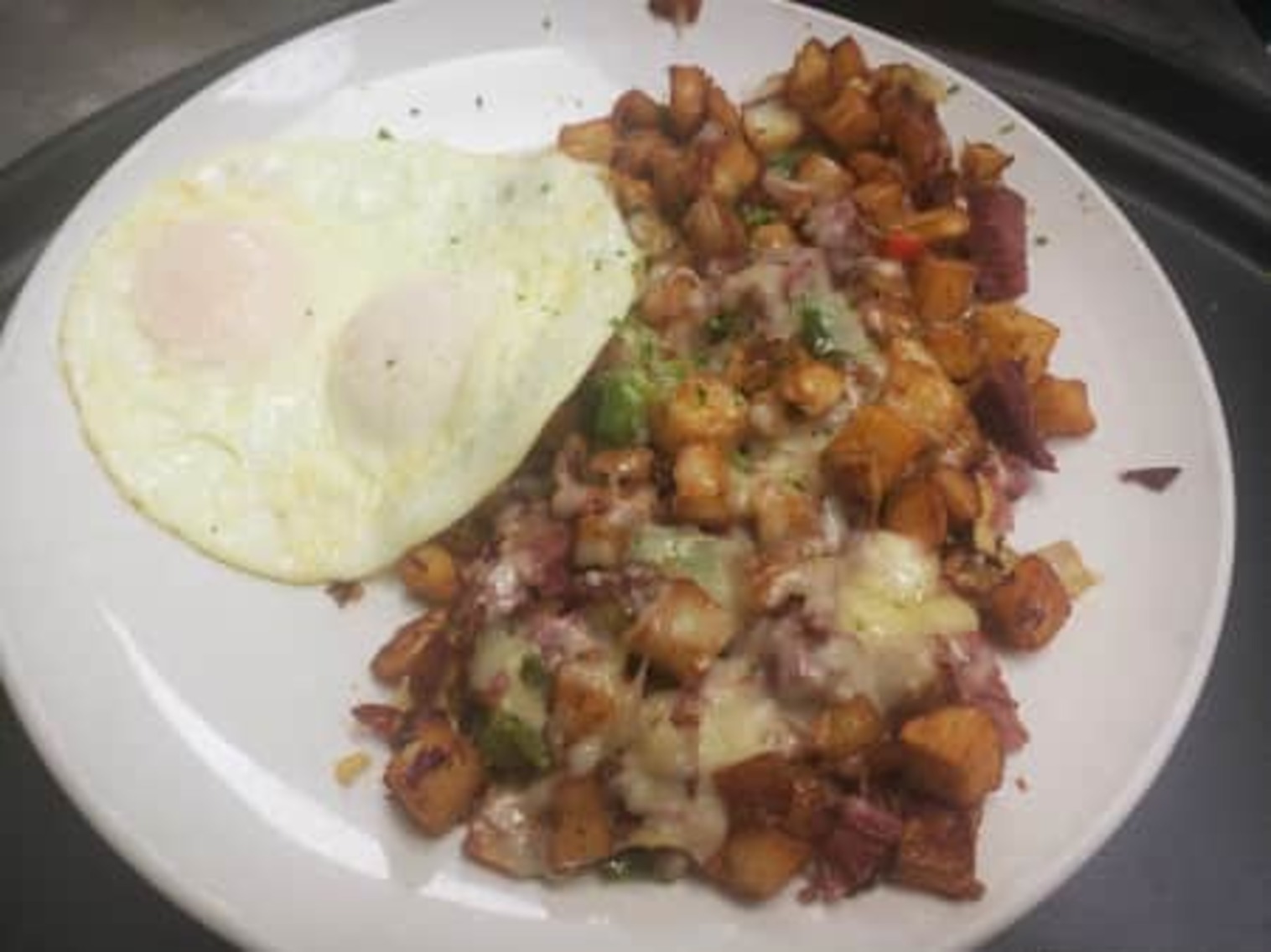 Order Corned Beef Hash N' Eggs food online from Buttermilk store, Naperville on bringmethat.com