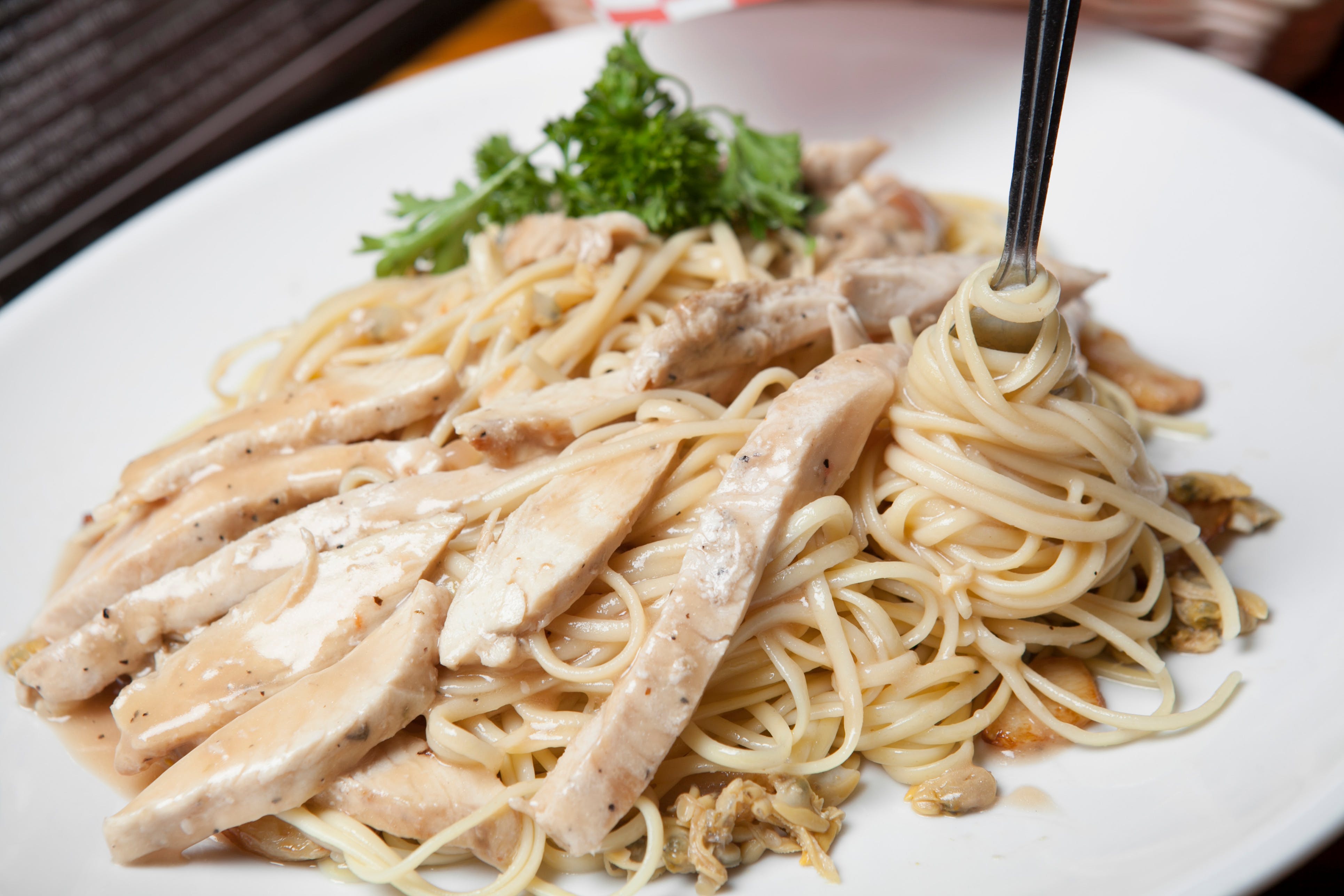 Order Chicken Marsala - Entree food online from Lino's Pizzeria and Italian store, North Las Vegas on bringmethat.com