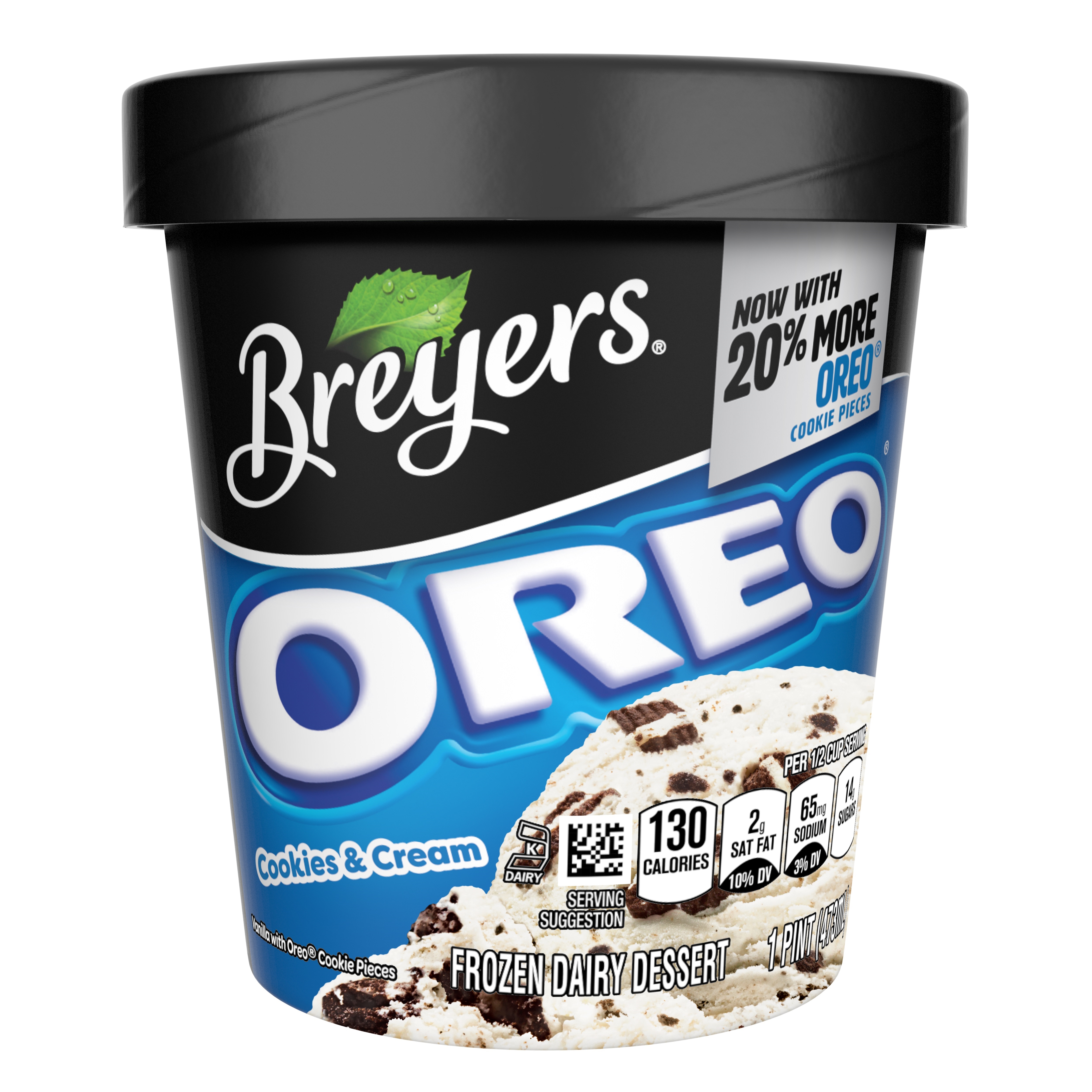 Order Breyers Cookies & Cream 16 oz. food online from The Ice Cream Shop store, Chapel Hill on bringmethat.com