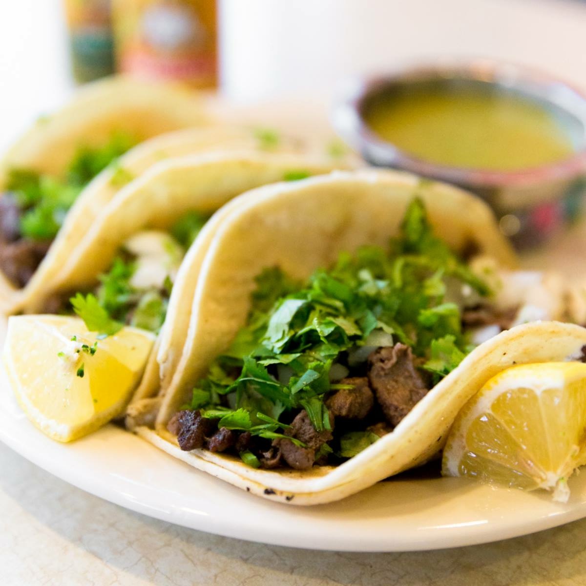 Order Carne Asada Tacos (3) food online from Tre Colore store, Middletown on bringmethat.com