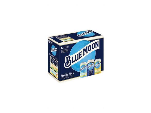 Order Blue Moon Craft Beer Variety Pack - 12x 12oz Cans food online from Kirby Food & Liquor store, Champaign on bringmethat.com