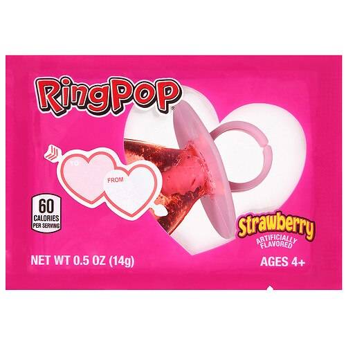 Order Ring Pop Valentine's Day Heart Shaped Candy Lollipops (Assorted) Assorted, 36 Count Box - 1.0 ea food online from Walgreens store, Cookeville on bringmethat.com