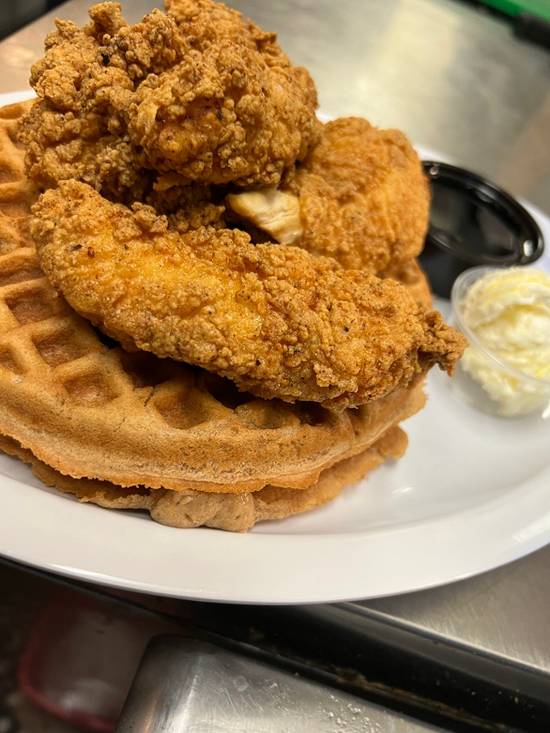 Order Chicken & Waffles food online from Sharons Creole Kitchen store, Murrieta on bringmethat.com