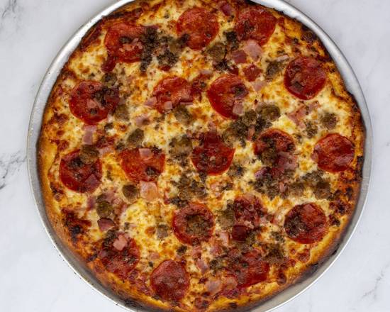 Order Meat Lover Pizza food online from Giant Bronx Pizza store, Santee on bringmethat.com