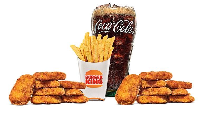 Order 16 Pc. Chicken Nuggets Combo Medium food online from Burger King 29031 store, Fairport on bringmethat.com
