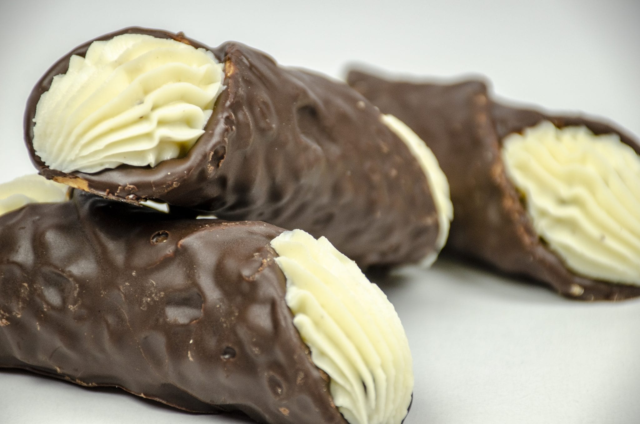 Order Chocolate Covered Cannoli food online from Cerrato Pastry Shop store, West Springfield on bringmethat.com