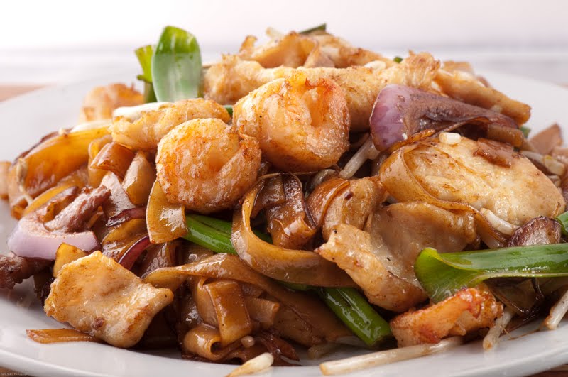 Order Chow Fun Noodle food online from China A Go Go store, Las Vegas on bringmethat.com