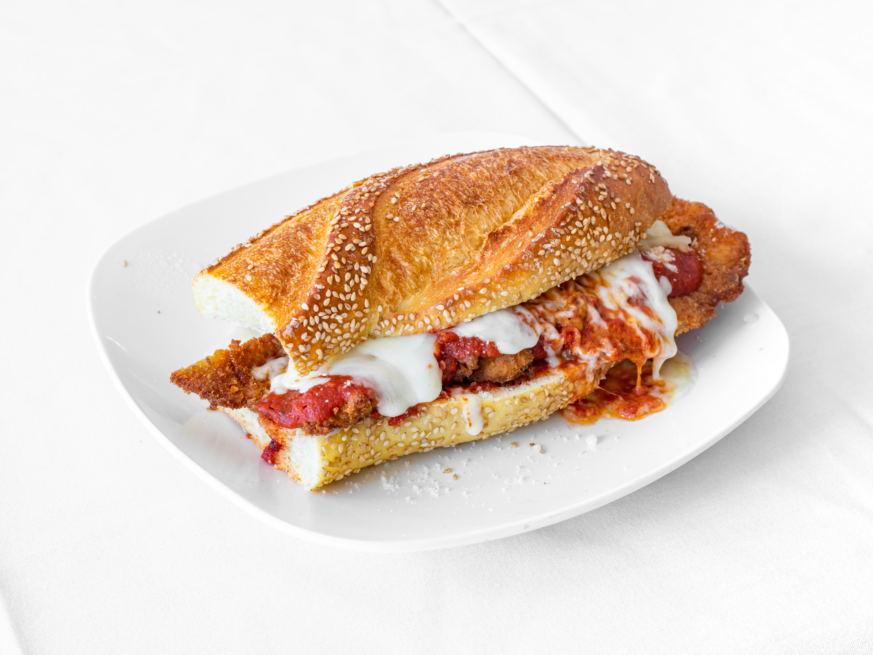 Order Chicken Parmigiana Sub food online from Scala Deli And Catering store, Toms River on bringmethat.com