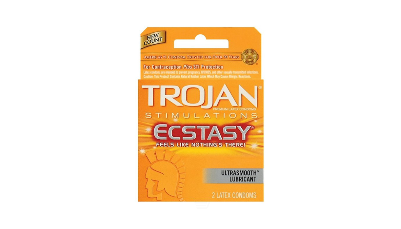Order Trojan Ecstasy Ultra Smooth Lubricated Condoms 3 CT food online from M & M Liquor & Jr Market store, Anaheim on bringmethat.com