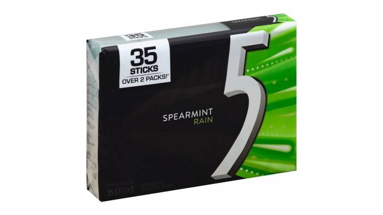 Order 5 Gum Spearmint Rain - 35 Ct food online from Shell Rock Spring store, Bel Air on bringmethat.com